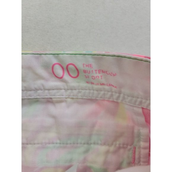Lilly Pulitzer Buttercup Short All Nighter Women's 00 Scalloped Hem Flamingo 5" - Picture 6 of 11